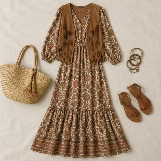 Look no estilo boho